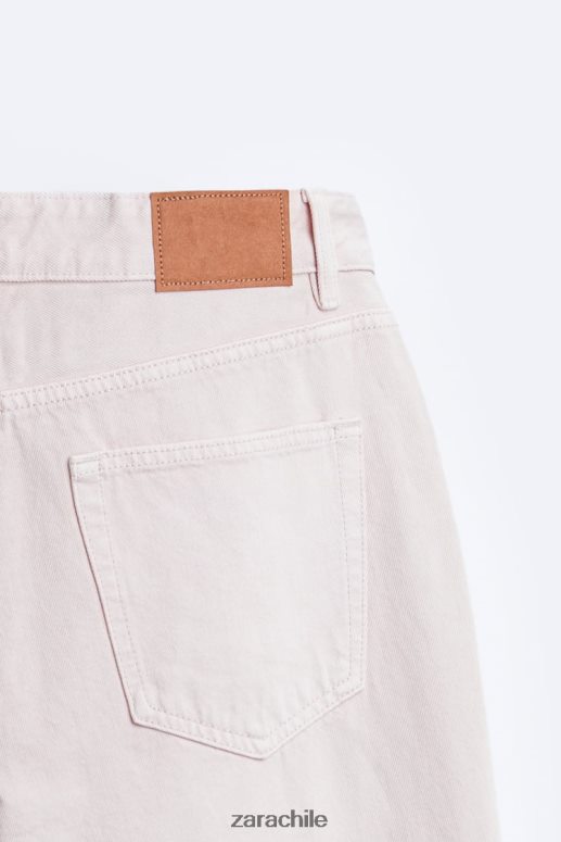 ropa cl Zara hombres vaqueros rectos 1995 rosa JJ06N41093