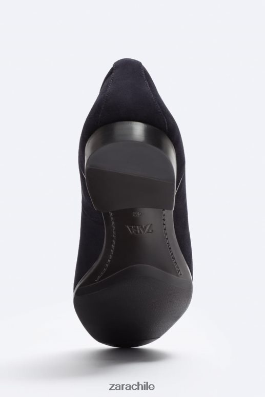 calzado cl Zara hombres mocasines con borlas de ante azul JJ06N41275