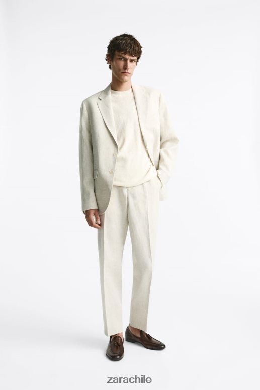 calzado cl Zara hombres mocasines con borlas de cuero suave marrón JJ06N41274