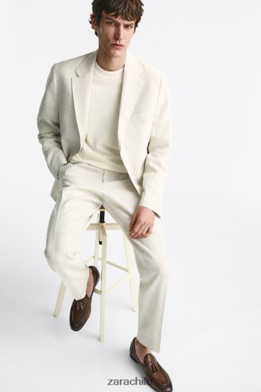 calzado cl Zara hombres mocasines con borlas de cuero suave marrón JJ06N41274