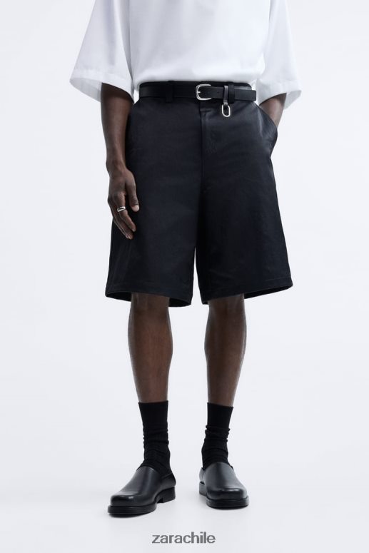 calzado cl Zara hombres mules de piel suave - edición limitada negro JJ06N41264