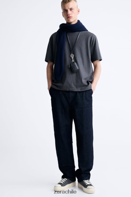 calzado cl Zara hombres zapatillas altas con suela gruesa multicolor JJ06N41255