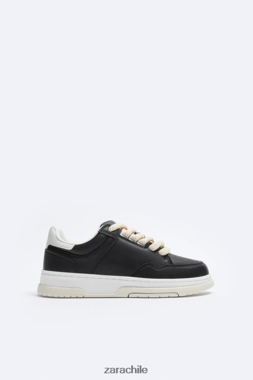 calzado cl Zara hombres zapatillas gruesas negro JJ06N41265