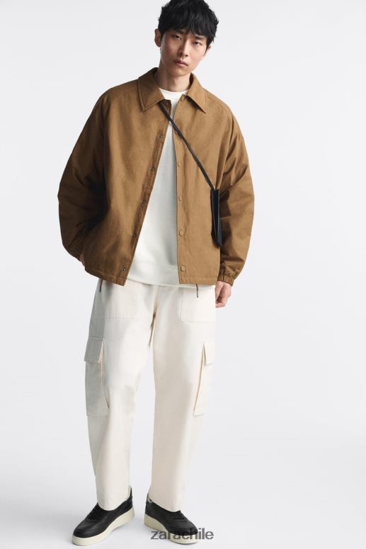 calzado cl Zara hombres zapatillas retro de varias piezas negro JJ06N41269