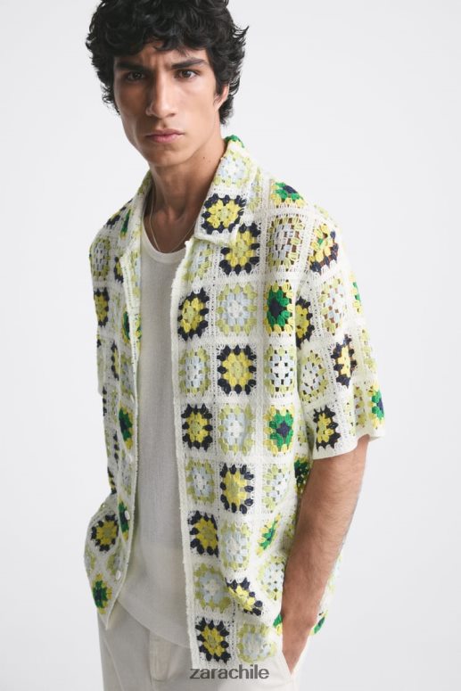 ropa cl Zara hombres camisa de patchwork de crochet multicolor JJ06N41007 JJ06N41007 Chile Zara chaquetas para cada ocasion Haz de tu guardarropa tu legado