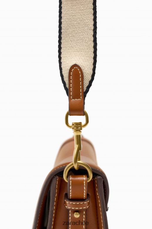 accesorios cl Zara mujer bolsa crossbody con costuras original JJ06N4752