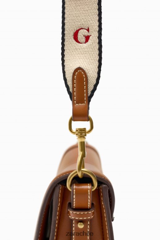 accesorios cl Zara mujer bolsa crossbody con costuras original JJ06N4752