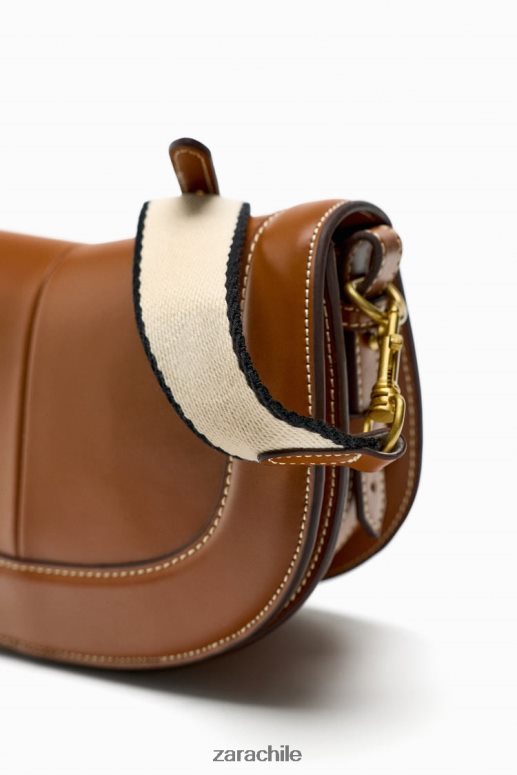 accesorios cl Zara mujer bolsa crossbody con costuras original JJ06N4752