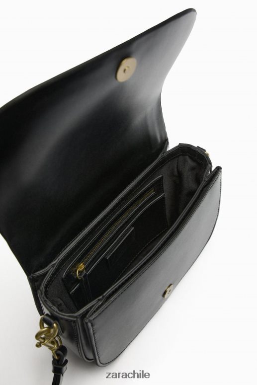 accesorios cl Zara mujer bolso bandolera negro JJ06N4751