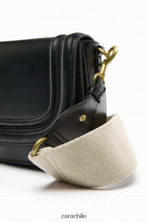 accesorios cl Zara mujer bolso bandolera negro JJ06N4751