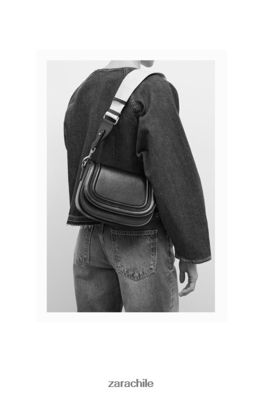 accesorios cl Zara mujer bolso bandolera negro JJ06N4751