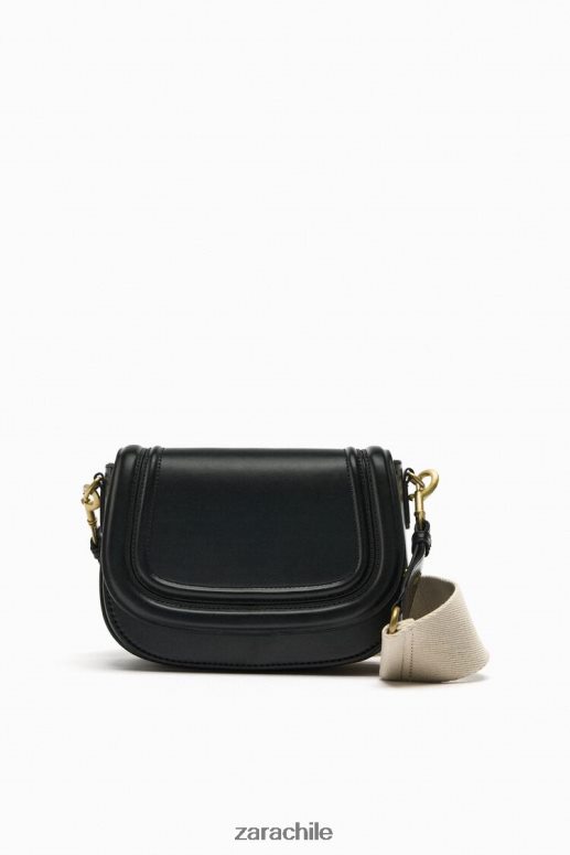 accesorios cl Zara mujer bolso bandolera negro JJ06N4751