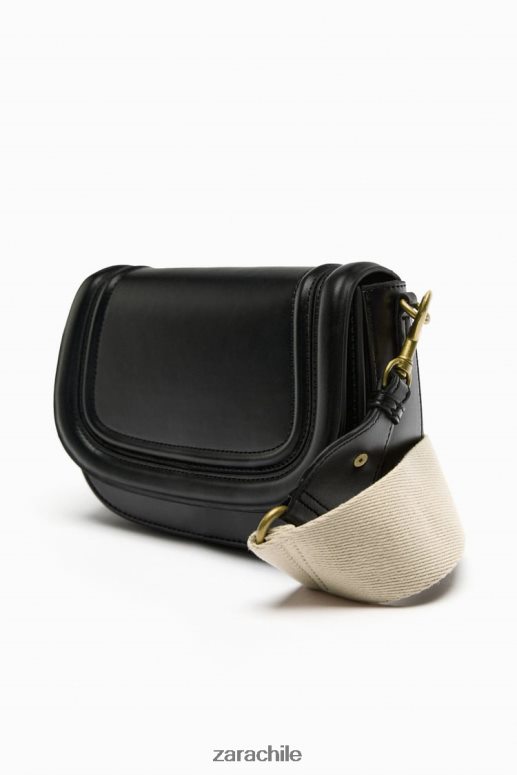 accesorios cl Zara mujer bolso bandolera negro JJ06N4751