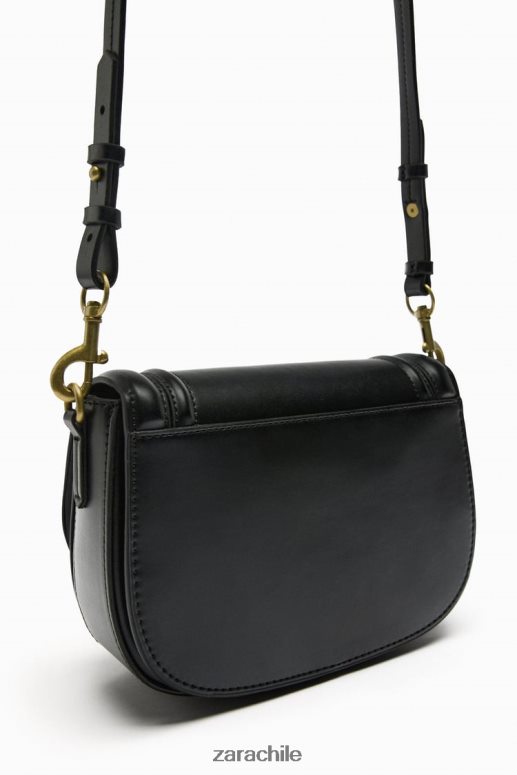 accesorios cl Zara mujer bolso bandolera negro JJ06N4751