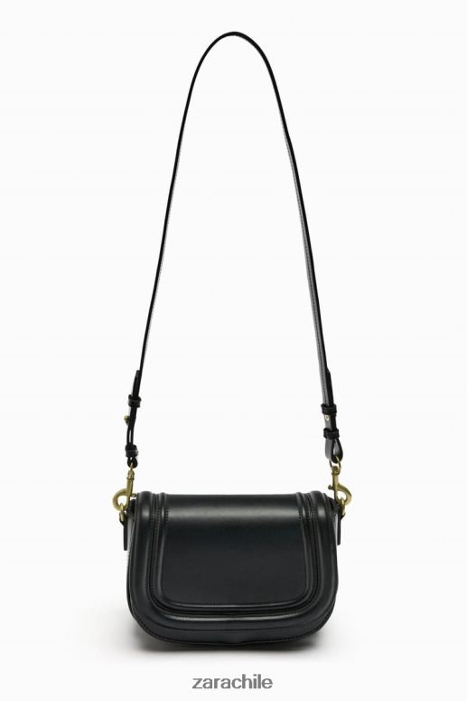 accesorios cl Zara mujer bolso bandolera negro JJ06N4751