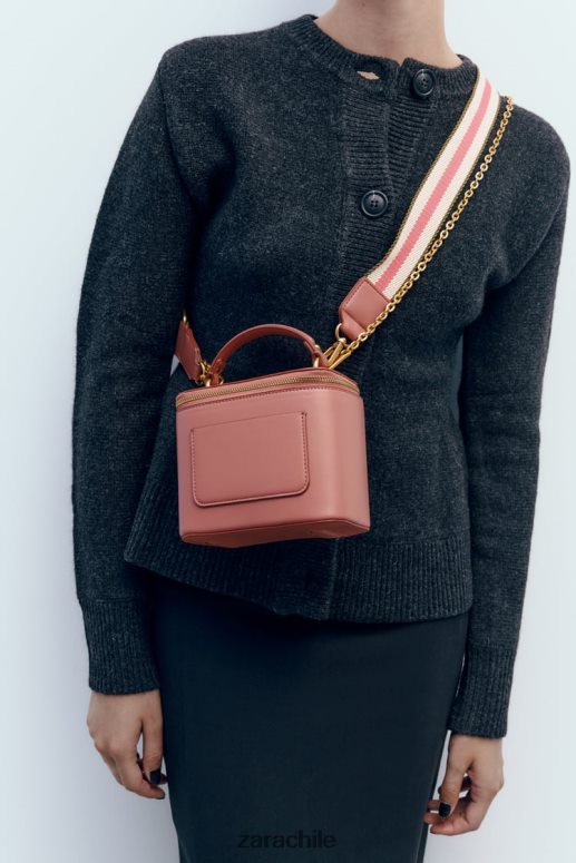 accesorios cl Zara mujer bolso crossbody estructurado rosa JJ06N4741