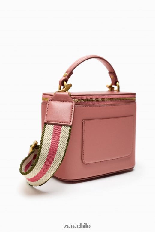 accesorios cl Zara mujer bolso crossbody estructurado rosa JJ06N4741