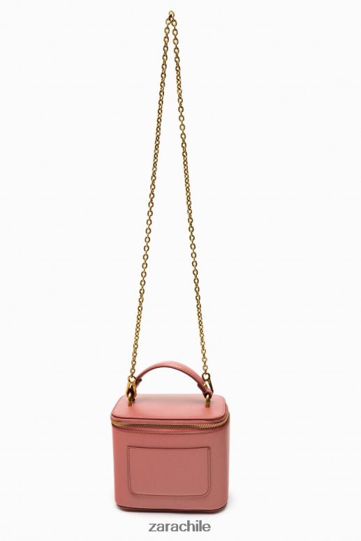 accesorios cl Zara mujer bolso crossbody estructurado rosa JJ06N4741