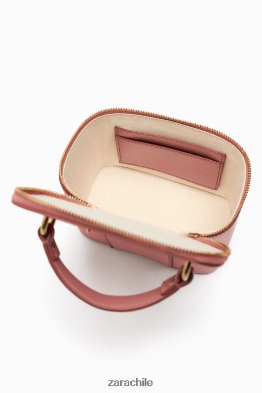 accesorios cl Zara mujer bolso crossbody estructurado rosa JJ06N4741
