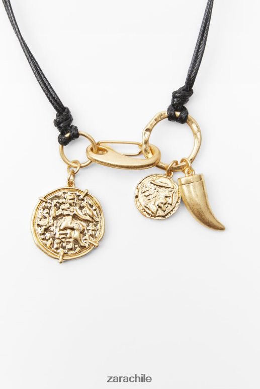 accesorios cl Zara mujer pack de collares de monedas dorado JJ06N4765