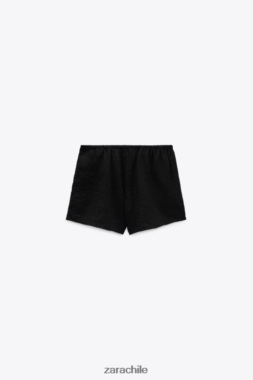 ropa cl Zara mujer pantalones cortos estructurados negro JJ06N4621