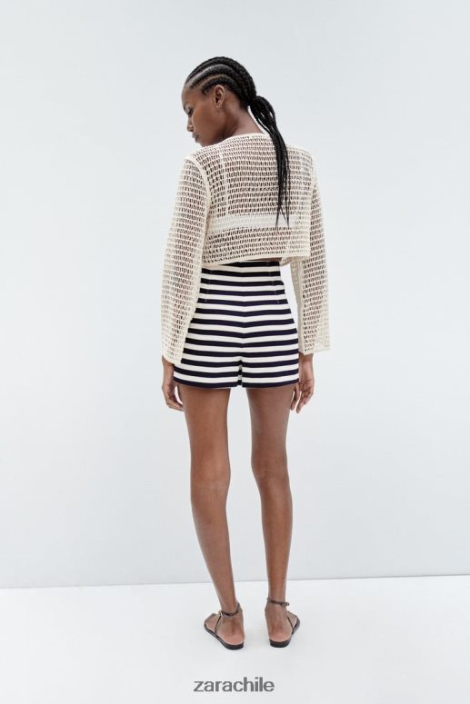 ropa cl Zara mujer shorts a la cintura a rayas JJ06N4554