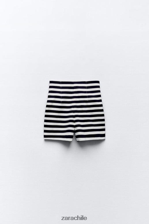 ropa cl Zara mujer shorts a la cintura a rayas JJ06N4554