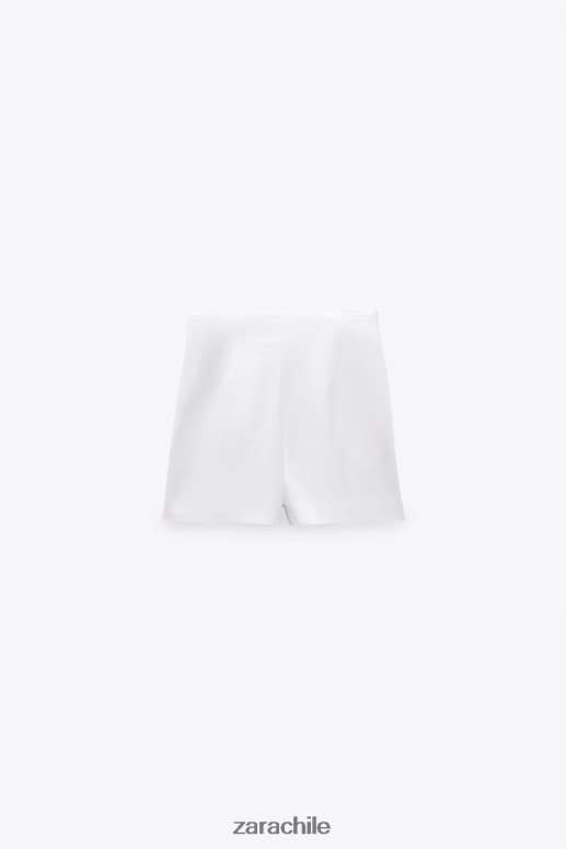 ropa cl Zara mujer shorts a la cintura blanco JJ06N4603