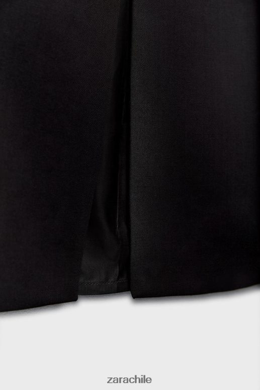 ropa cl Zara mujer falda lápiz en mezcla de lana edición limitada negro JJ06N4706