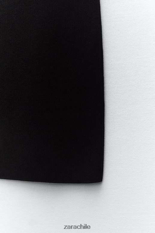 ropa cl Zara mujer falda midi de punto negro JJ06N4644