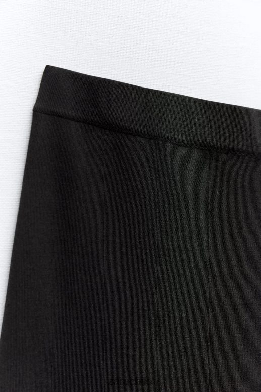 ropa cl Zara mujer falda midi de punto negro JJ06N4677