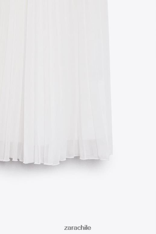 ropa cl Zara mujer falda midi plisada blanco JJ06N4672