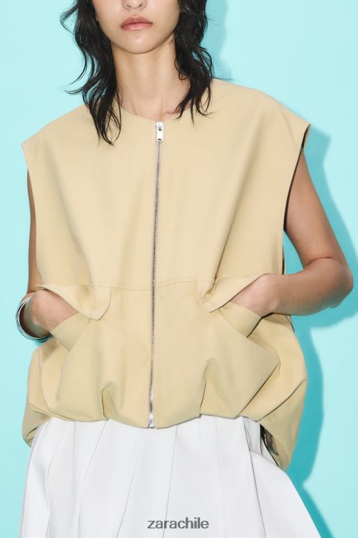 ropa cl Zara mujer falda midi plisada crudo JJ06N4718