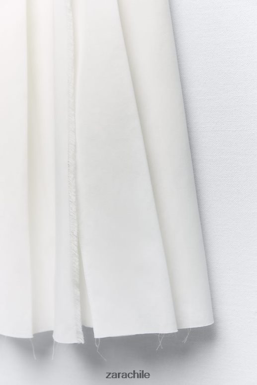 ropa cl Zara mujer falda midi plisada crudo JJ06N4718