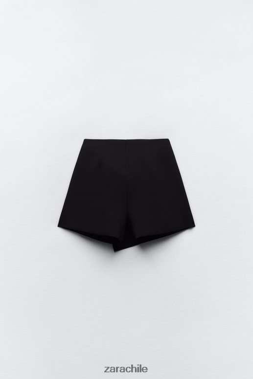 ropa cl Zara mujer falda pantalón con aberturas negro JJ06N4588