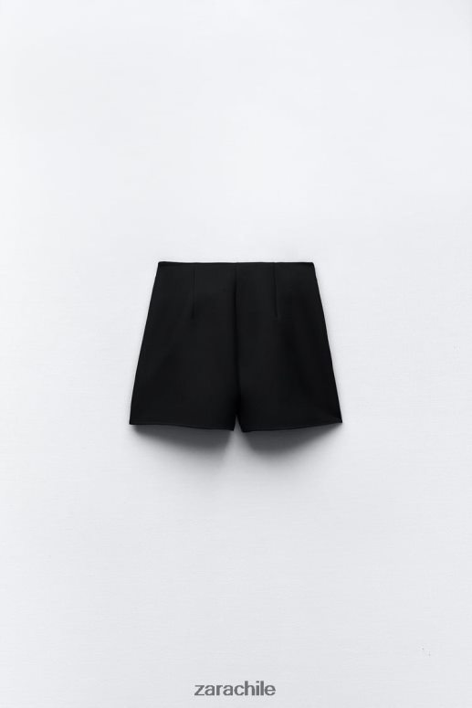 ropa cl Zara mujer falda pantalón con volantes negro JJ06N4589