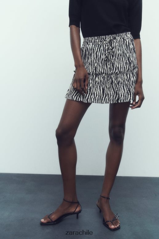 ropa cl Zara mujer falda pantalón estampada cebra JJ06N4605