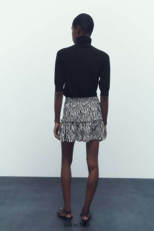 ropa cl Zara mujer falda pantalón estampada cebra JJ06N4605