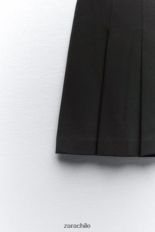 ropa cl Zara mujer minifalda con pliegues negro JJ06N4659