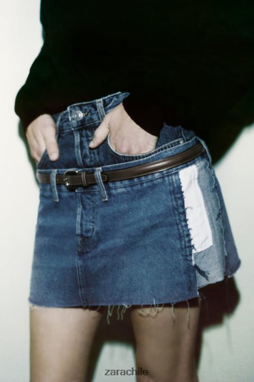 ropa cl Zara mujer minifalda denim zw azul JJ06N4715