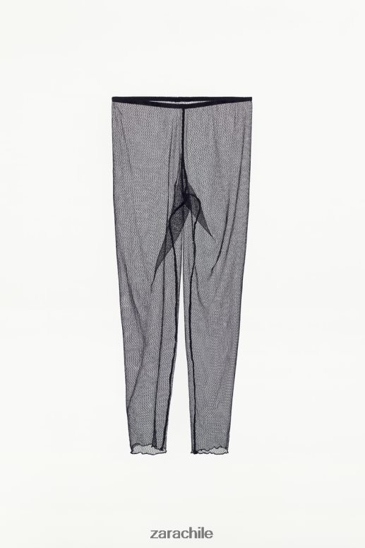 ropa cl Zara mujer leggings de encaje negro JJ06N4497