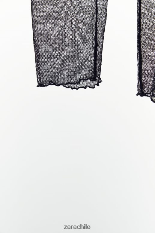 ropa cl Zara mujer leggings de encaje negro JJ06N4497