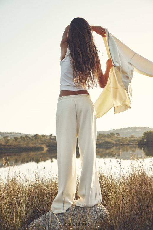 ropa cl Zara mujer pantalones anchos de felpa hielo JJ06N4501