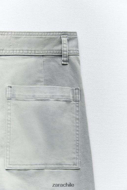 ropa cl Zara mujer jeans acampanados zw the dreed gris JJ06N4516