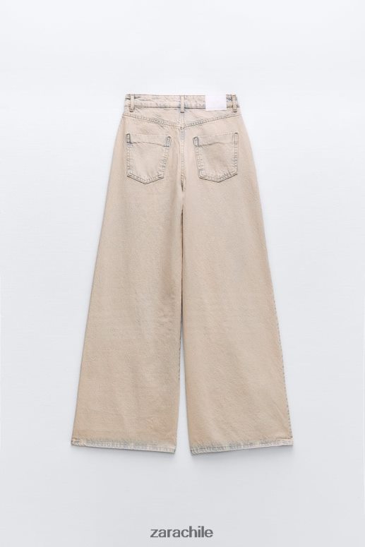 ropa cl Zara mujer jeans palazzo sobreteñidos z1975 rosa JJ06N4508