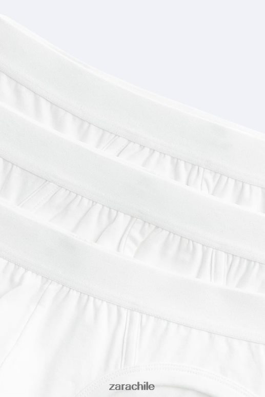 ropa cl Zara mujer Pack de 3 calzoncillos básicos. blanco JJ06N41432