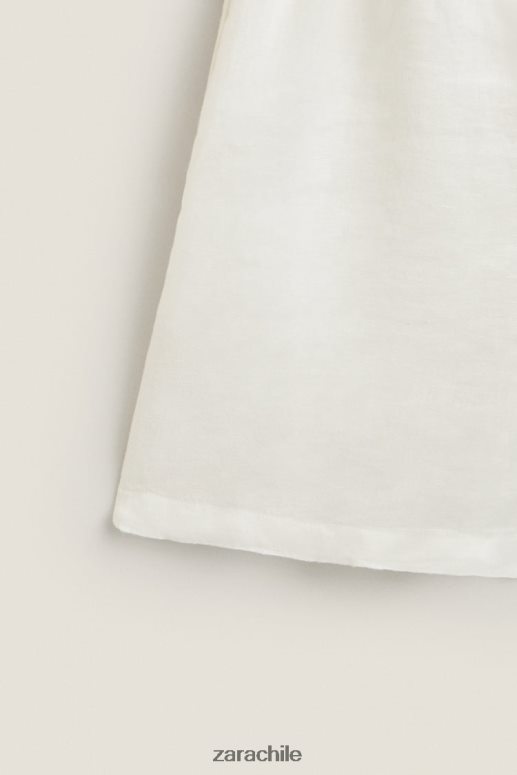 ropa cl Zara mujer pantalones cortos de lino crudo JJ06N41815