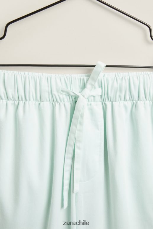 ropa cl Zara mujer pantalones de color liso verde claro JJ06N41800