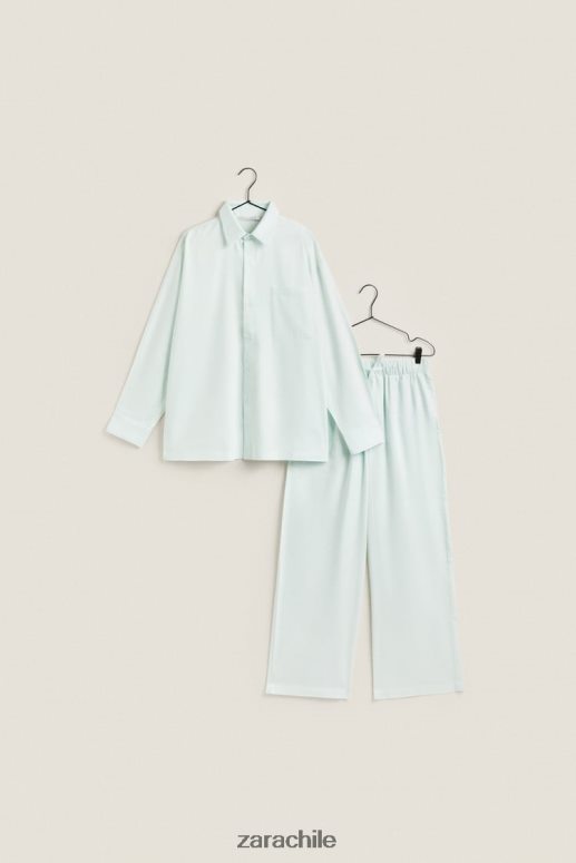 ropa cl Zara mujer pantalones de color liso verde claro JJ06N41800