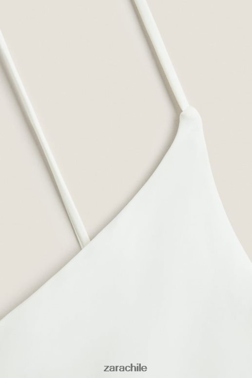ropa cl Zara mujer traje de baño liso crudo JJ06N41822